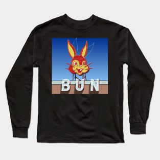 Bun sign with neon tubes Long Sleeve T-Shirt